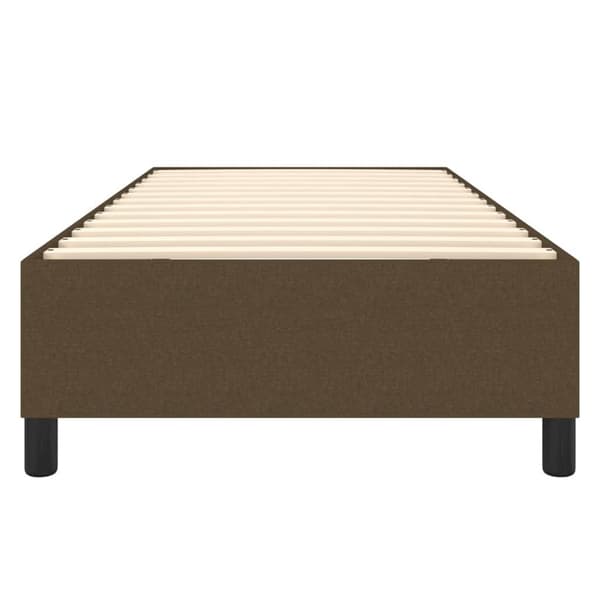 vidaXL Ramsäng mörkbrun 100x200 cm tyg Brun