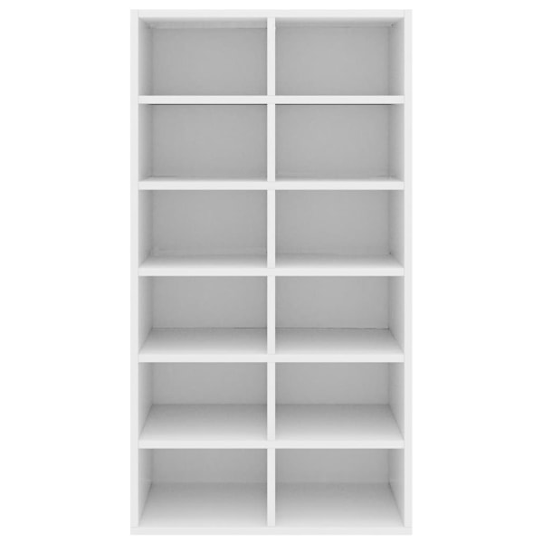 vidaXL Skohylla vit 54x34x100,5 cm konstruerat trä Vit