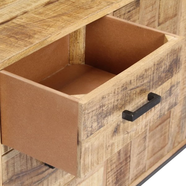 vidaXL Skänk 88x30x71 cm massivt mangoträ Brun