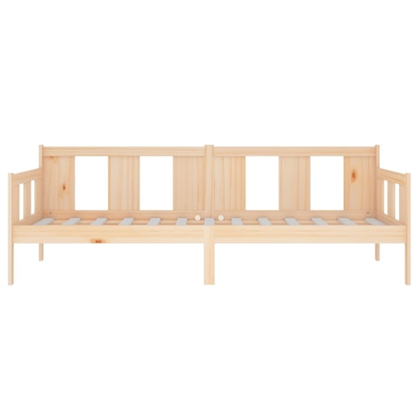 vidaXL Dagbädd massiv furu 80x200 cm Brun