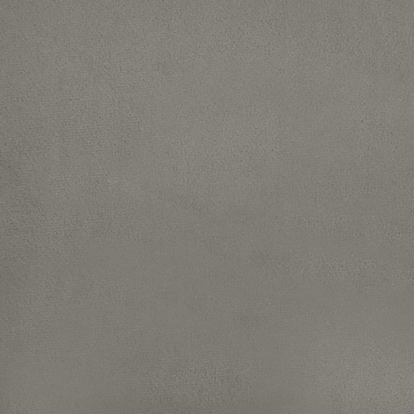 vidaXL Sänggavel ljusgrå 100x5x78/88 cm sammet Grå