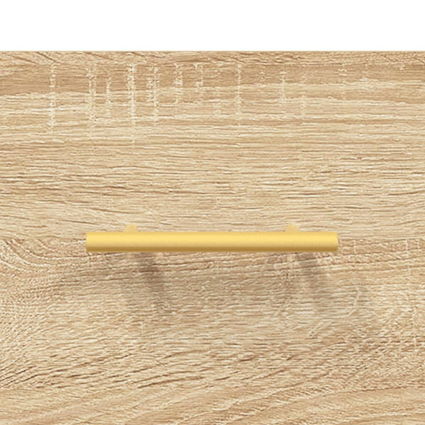 vidaXL Högskåp sonoma-ek 69,5x34x180 cm konstruerat trä Brun