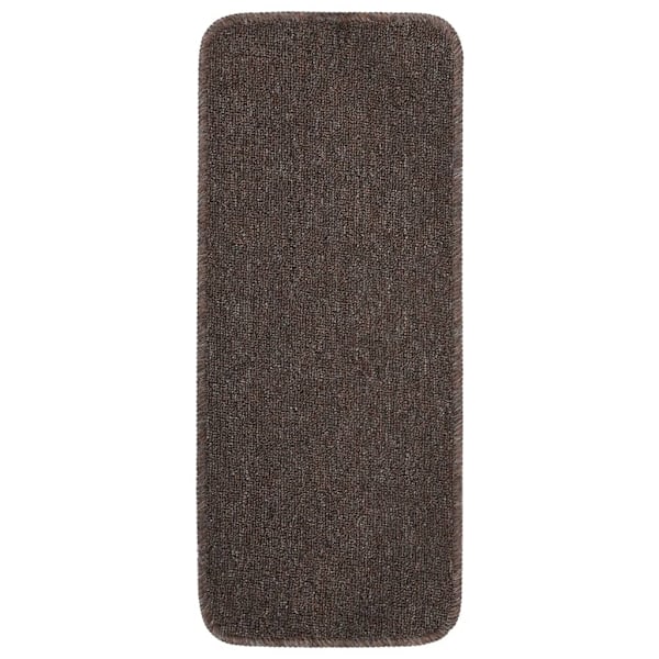 vidaXL Trappstegsmattor halkfri 15 st 60x25 cm brun rektangulär Brun