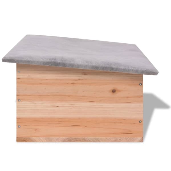 vidaXL Igelkottshus 45 x 33 22 cm trä Beige