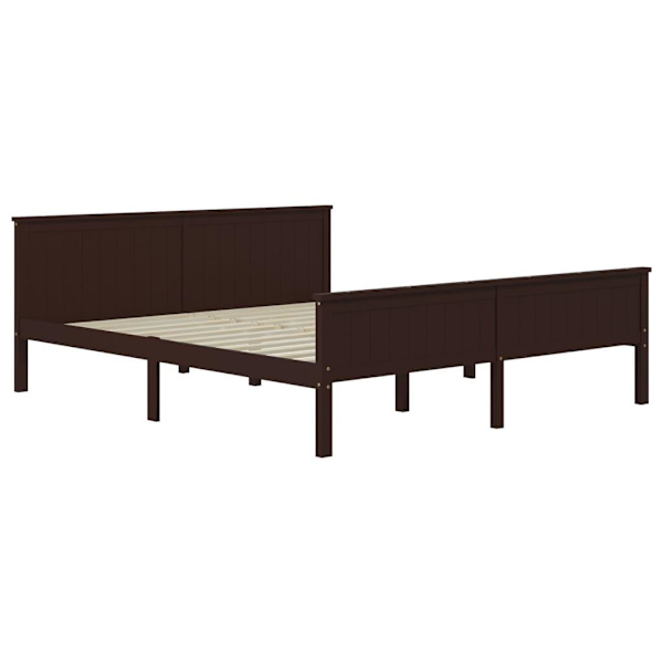 vidaXL Sängram honungsbrun massiv furu 200x200 cm Brun