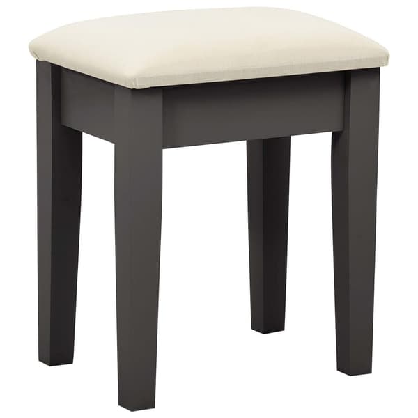 vidaXL Sminkbord med pall grå 65x36x128 cm kejsarträ MDF grå