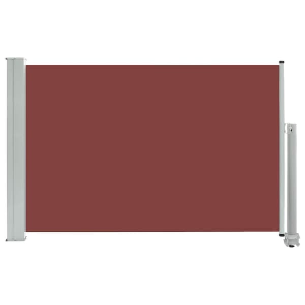 vidaXL Infällbar sidomarkis 60x300 cm brun Brun