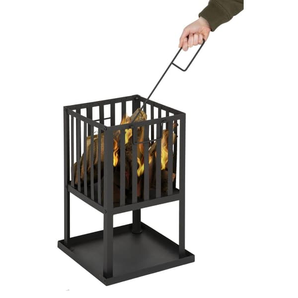Practo Garden Eldstad med askfångare svart Svart