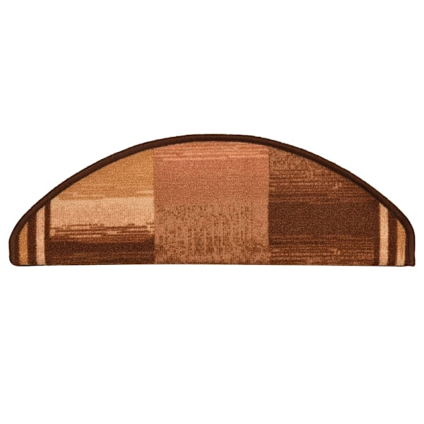 vidaXL Trappstegsmattor självhäftande 10 st 65x21x4 cm brun Brun