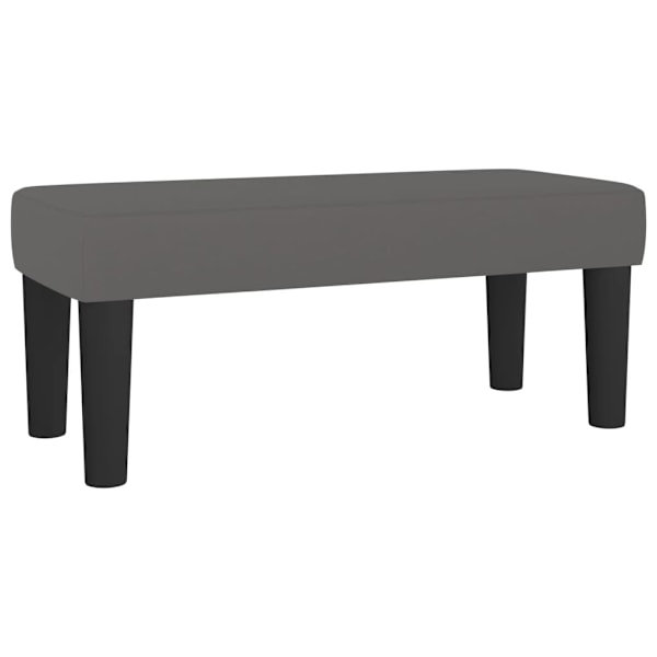 vidaXL Bänk grå 70x30x30 cm konstläder Grå