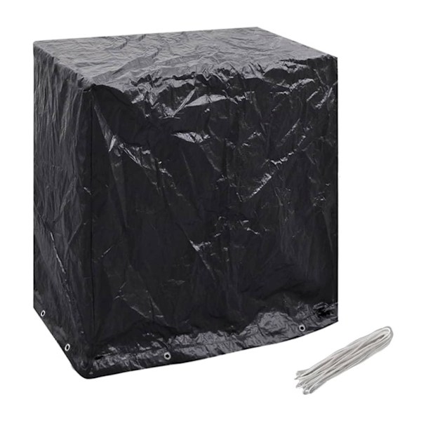 vidaXL Överdrag för pingisbord 8 öljetter 160x55x182 cm Svart