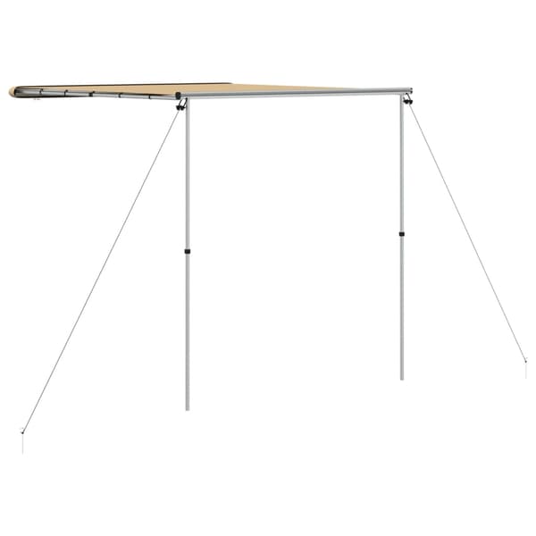 vidaXL Husvagnsmarkis 2,4x2,5x2,15 m beige Beige