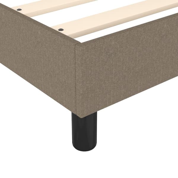 vidaXL Ramsäng taupe 160x200 cm tyg Taupe