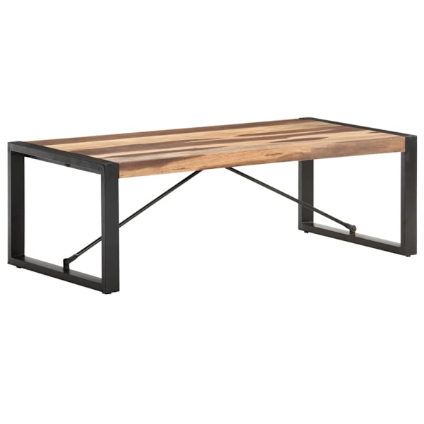 vidaXL Soffbord 120x60x40 cm massivt trä Brun