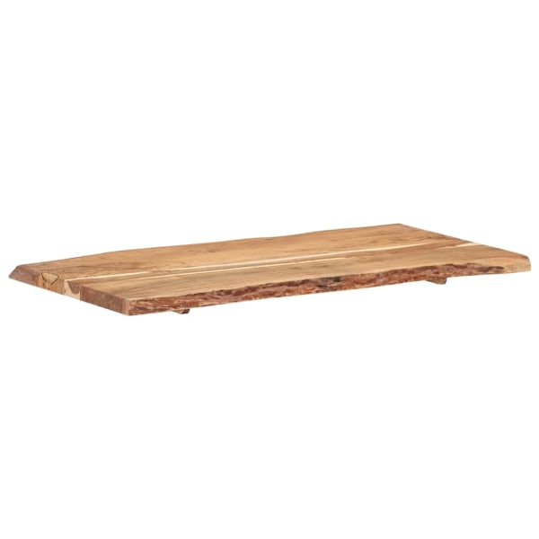 vidaXL Bordsskiva massivt akaciaträ 118x(50-60)x3,8 cm Brun