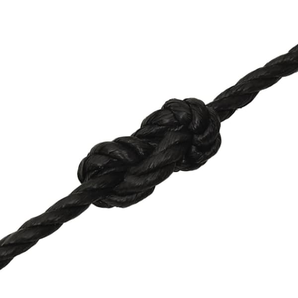 vidaXL Rep svart 10 mm 250 m polypropen Svart