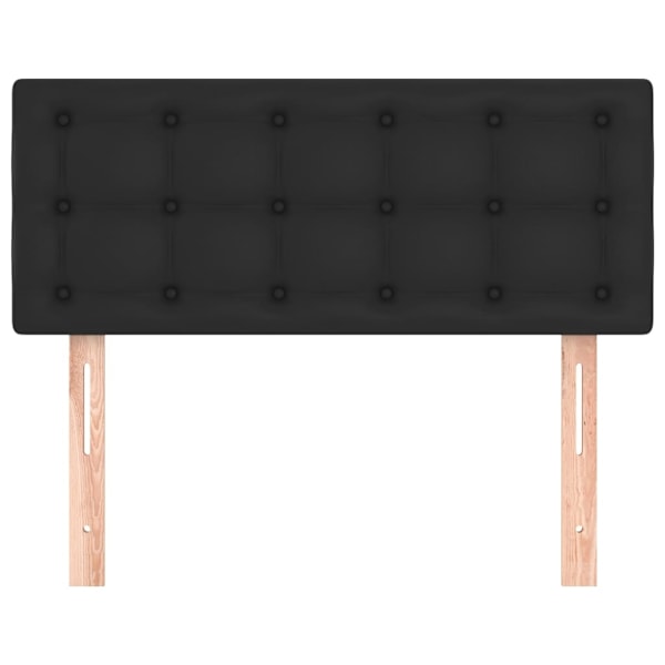 vidaXL Sänggavel svart 90x5x78/88 cm konstläder Svart