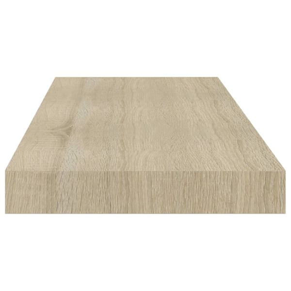 vidaXL Svävande vägghyllor 4 st ek 60x23,5x3,8 cm MDF Brun