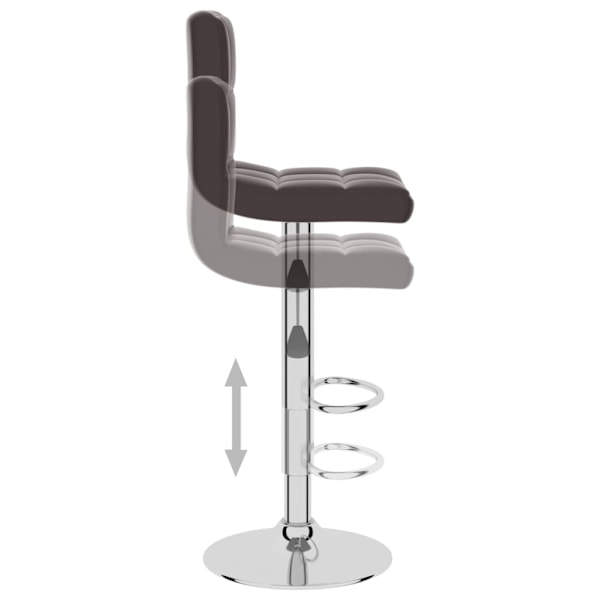 vidaXL Barstol brun konstläder Brun