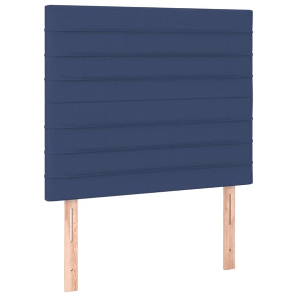 vidaXL Ramsäng med madrass blå 100x200 cm tyg Blå