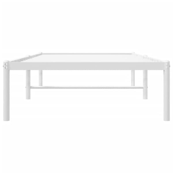 vidaXL Sängram metall vit 80x200 cm Vit