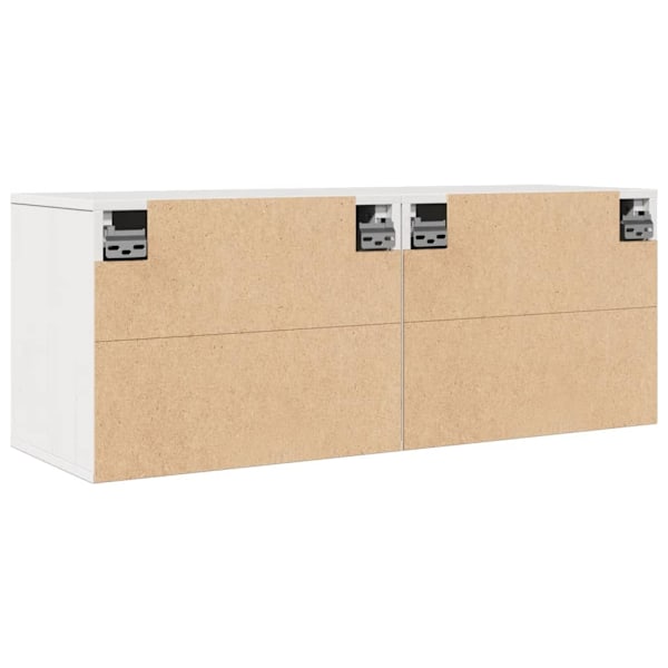 vidaXL Väggskåp 2 st vit 45x30x35 cm massiv furu Vit
