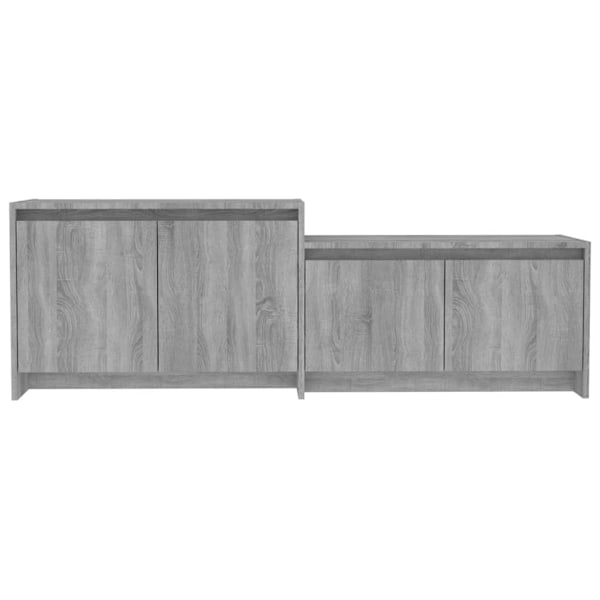 vidaXL Tv-bänk grå sonoma 146,5x35x50 cm konstruerat trä grå