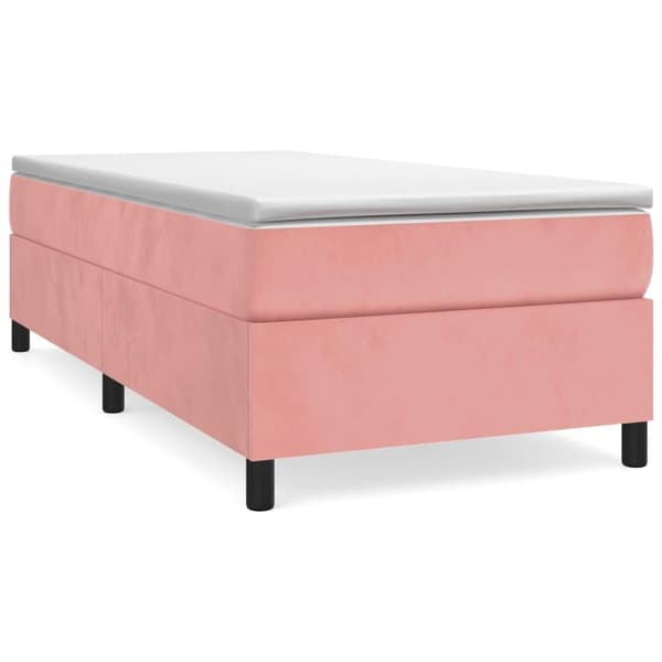 vidaXL Ramsäng rosa 80x200 cm sammet Rosa
