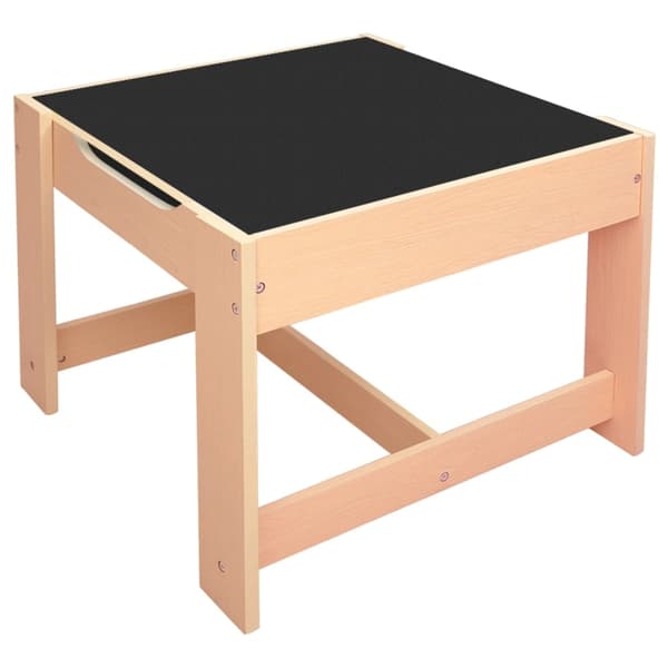 vidaXL Barnbord med 2 stolar MDF Brun