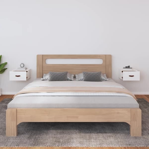 vidaXL Väggmonterade sängbord 2 st vit 40x29,5x22 cm Vit
