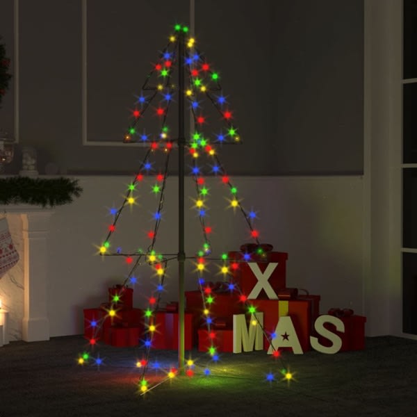 vidaXL Ljuskon för julgran 160 LED inne/ute 78x120 cm Flerfärgsdesign