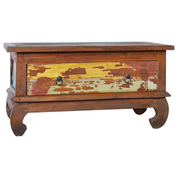 vidaXL Soffbord 80x50x40 cm återvunnen teak Brun
