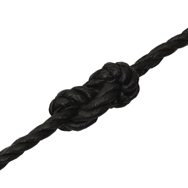 vidaXL Rep svart 12 mm 50 m polypropen