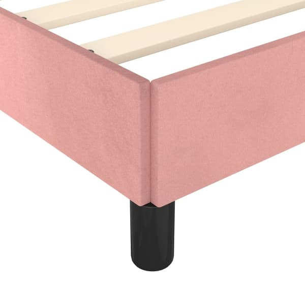 vidaXL Sängram rosa 80x200 cm sammet Rosa
