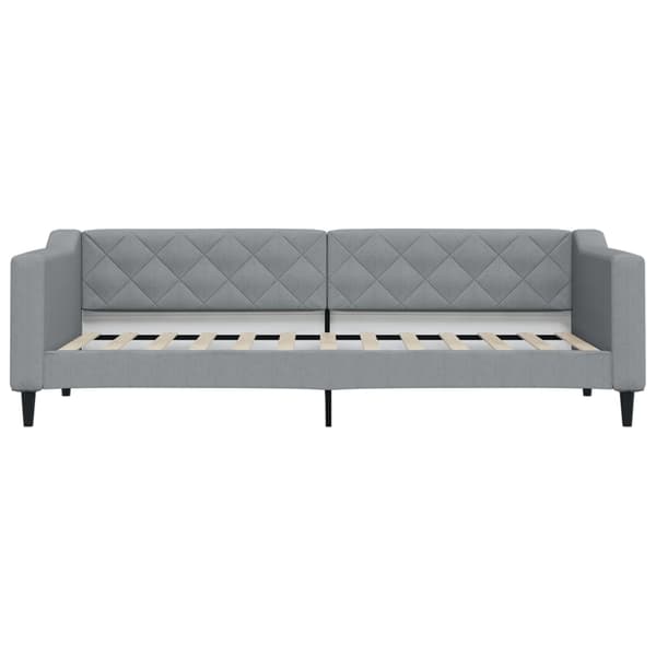 vidaXL Dagbädd ljusgrå 80x200 cm tyg Grå