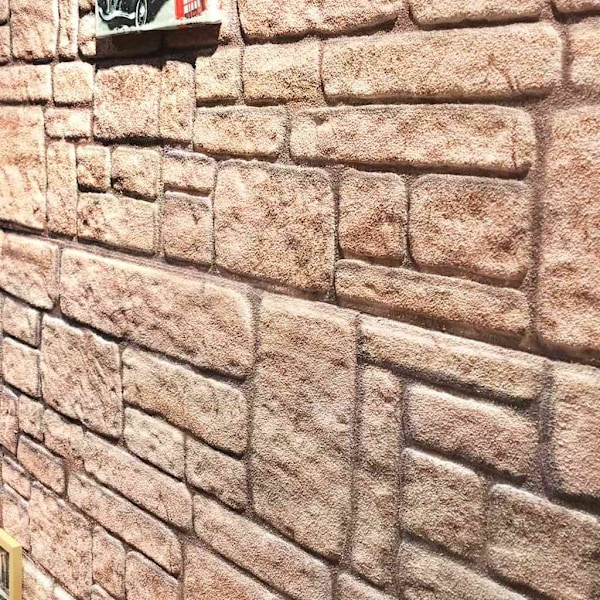vidaXL Väggpaneler 3D beige tegel 10 st EPS Beige
