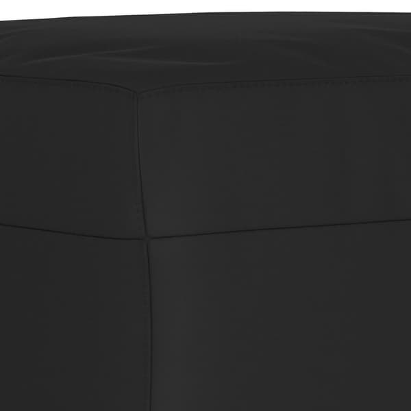 vidaXL Soffgrupp med kuddar 3 delar svart mikrofibertyg art