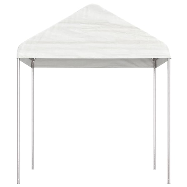 vidaXL Paviljong med tak vit 15,61x2,28x2,69 m polyeten Vit
