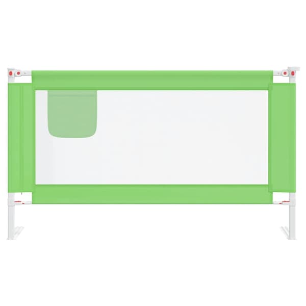 vidaXL Sängskena för barn grön 140x25 cm tyg Grön