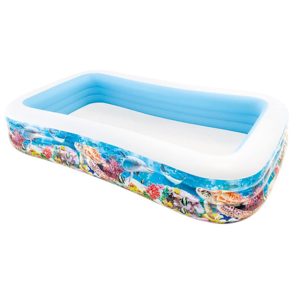INTEX Familjepool Swim Center Family Pool 305x183x56 cm havsliv Flerfärgsdesign