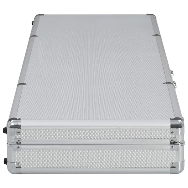 vidaXL Pistolväska silver 118x38x12 cm aluminium Silver