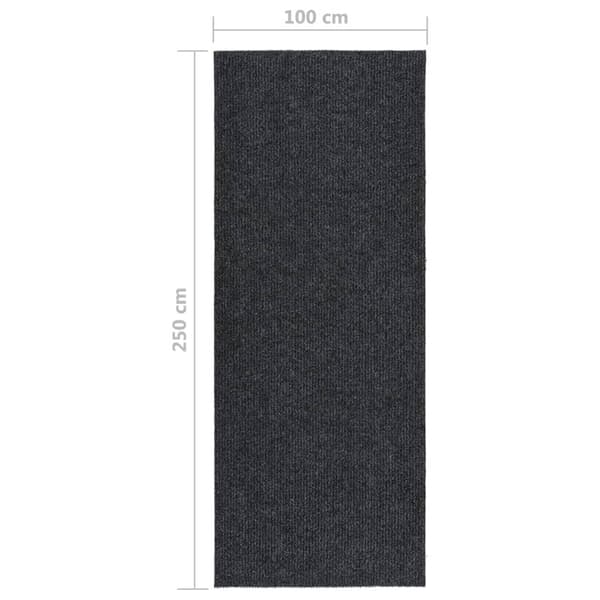 vidaXL Gångmatta 100x250 cm antracit Antracit