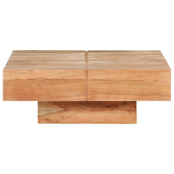 vidaXL Soffbord 80x80x28 cm massivt akaciaträ Brun