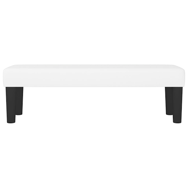 vidaXL Bänk vit 100x30x30 cm konstläder Vit
