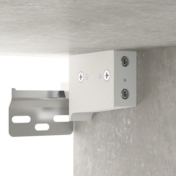 vidaXL Väggmonterat sängbord betonggrå 35x35x20 cm Grå