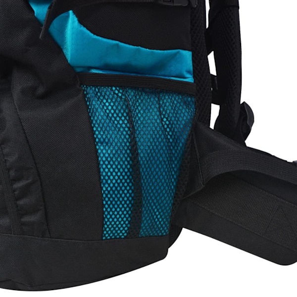 vidaXL Vandringsryggsäck XXL 75 l svart och blå multifärg