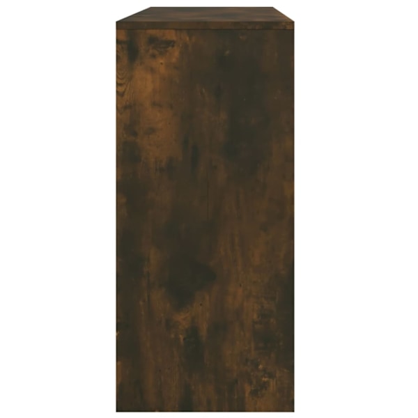 vidaXL Avlastningsbord rökfärgad ek 100x35x76,5 cm konstruerat trä Brun