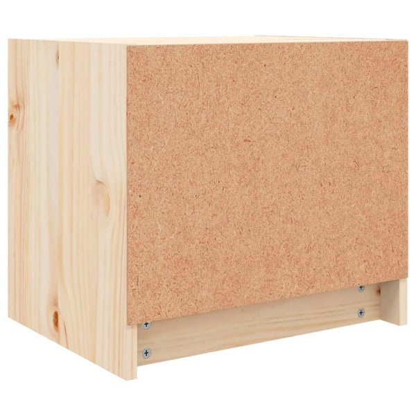 vidaXL Sängbord 2 st 40x31x35,5 cm massiv furu Brun