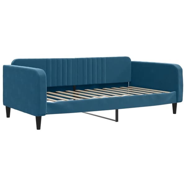 vidaXL Dagbädd utdragbar blå 100x200 cm sammet Blå