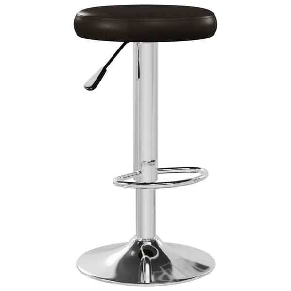 vidaXL Barstolar 2 st brun konstläder Brun